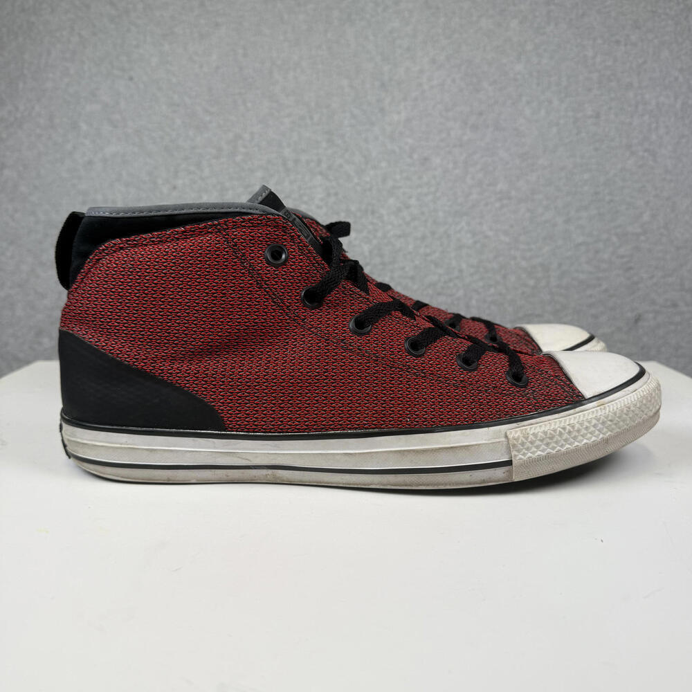 Converse All-Star Syde Street Mens 10.5 Womens 12.5 Shoes Red Mid Sneaker